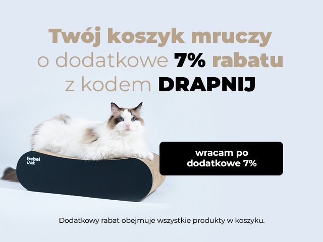 Twój koszyk mruczy o dodatkowe 7%
